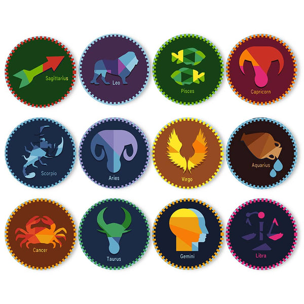 Tischset 12er Set, Sternzeichen- Malen nach Zahlen