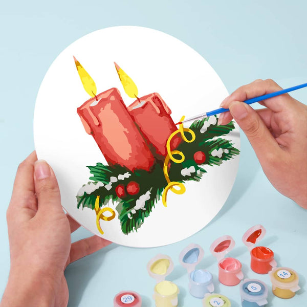 Tischset 4er Set, Weihnachten - Malen nach Zahlen