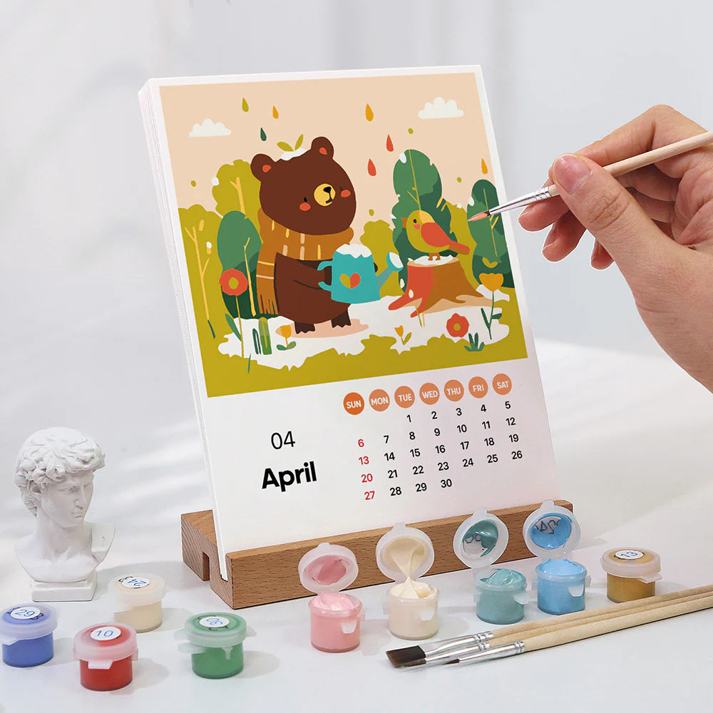 Kalender 2025 - Malen nach Zahlen - Kids Edition