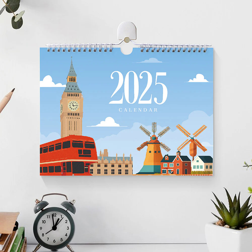 Kalender 2025 - Malen nach Zahlen - World Edition