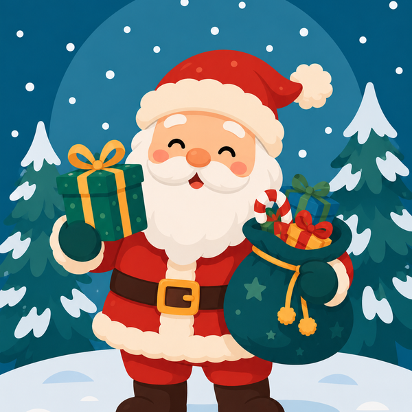Weihnachtszauber 4er SET - Mini Malen nach Zahlen