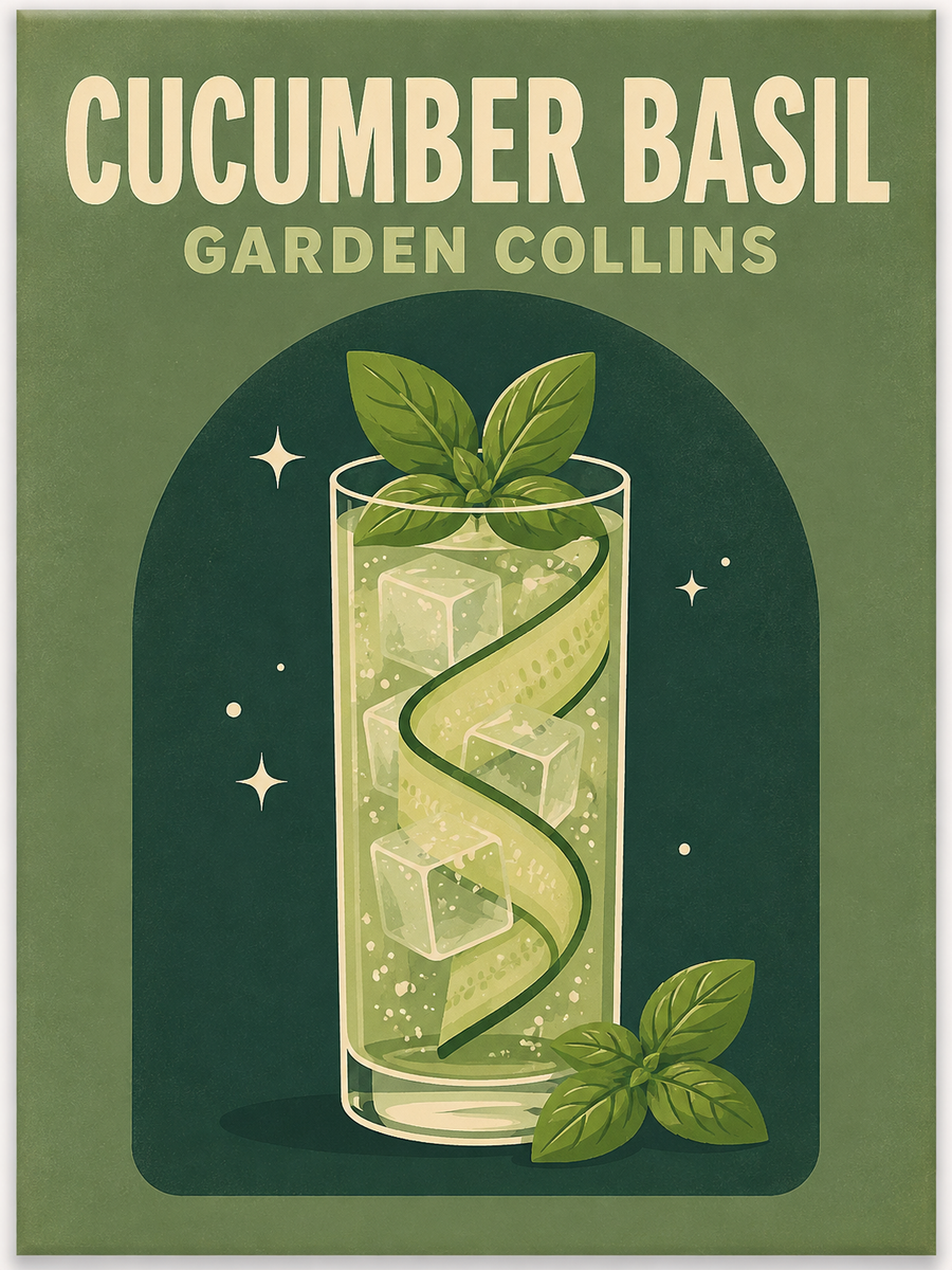 Cocktail Night 4er SET - Mini Malen nach Zahlen