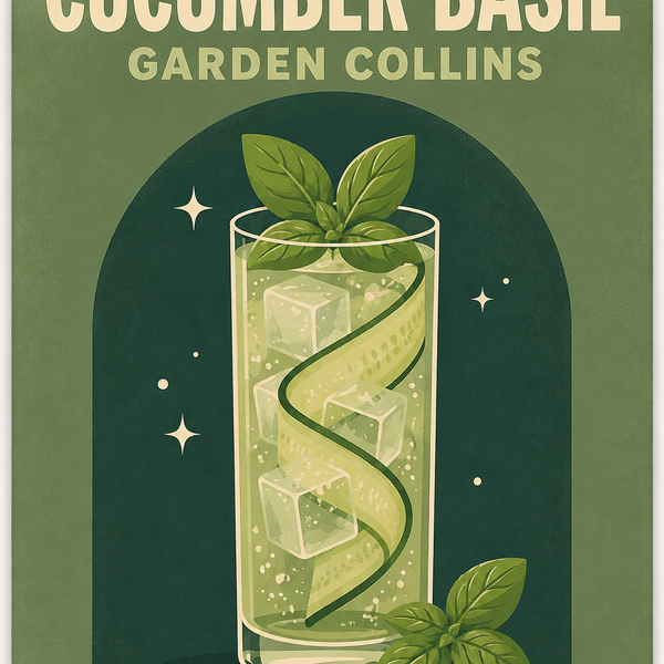 Cocktail Night 4er SET - Mini Malen nach Zahlen