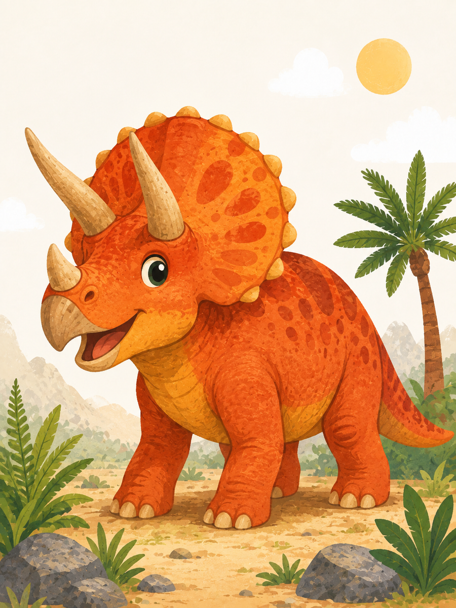 Dino Abenteuer 4er SET - Mini Malen nach Zahlen