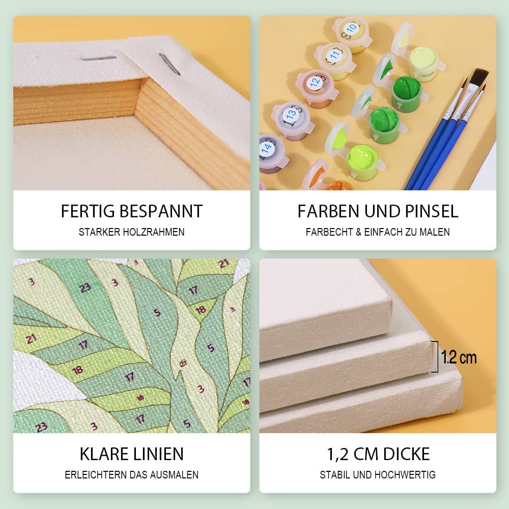 Mediterrane Oasen 6er SET - Mini Malen nach Zahlen