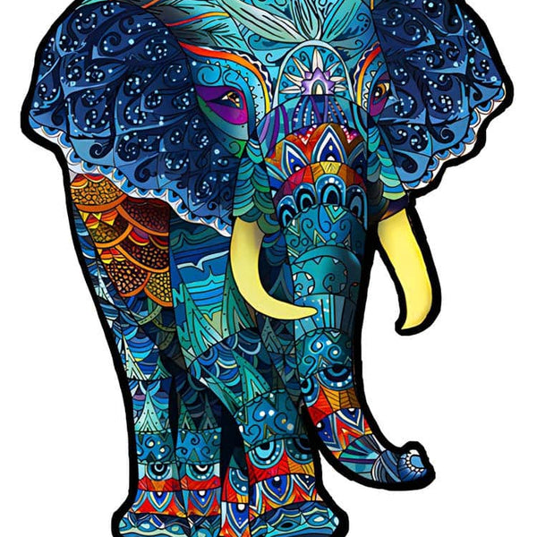 Holzpuzzle - Elefant, Gleichschritt