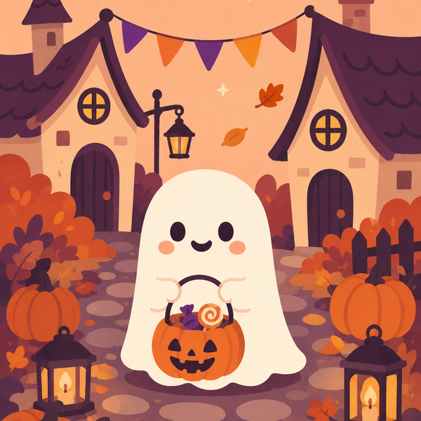 Halloween 4er SET - Mini Malen nach Zahlen