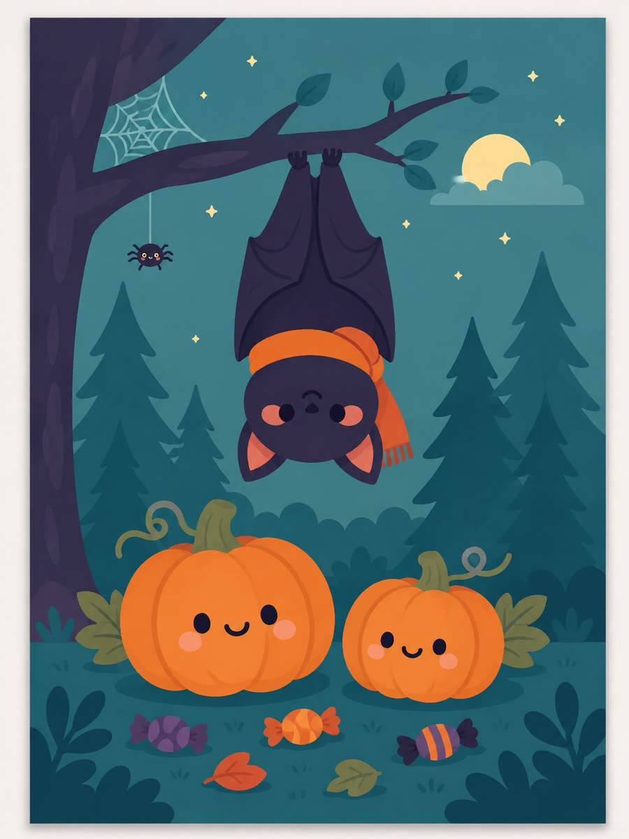 Halloween 4er SET - Mini Malen nach Zahlen