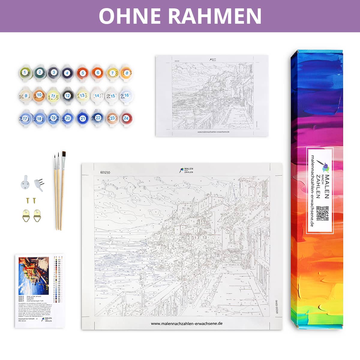 Malen nach Zahlen - Gewürzregenbogen