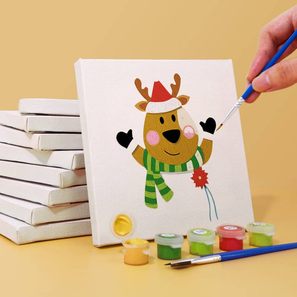 Weihnachtsfreunde 9er SET - Mini Malen nach Zahlen