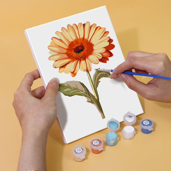 Bunte Blumenvielfalt One 6er SET - Mini Malen nach Zahlen