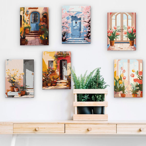 Willkommen 6er SET - Mini Malen nach Zahlen