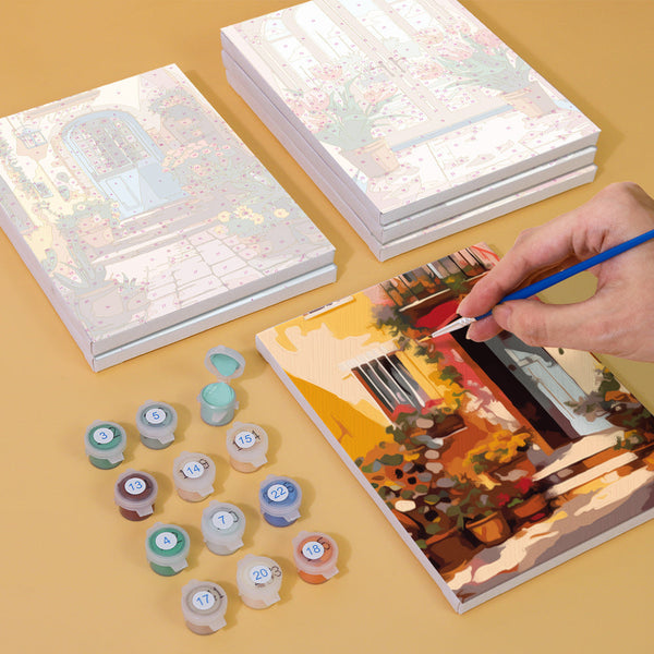 Willkommen 6er SET - Mini Malen nach Zahlen