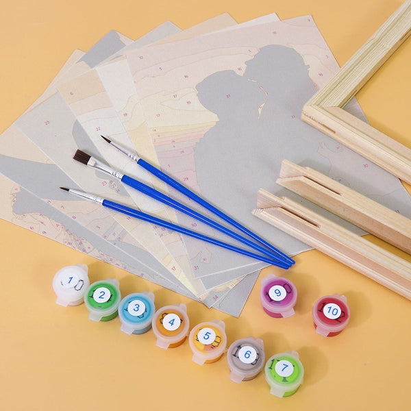 Pärchen Edition Zwei 6er SET - Mini Malen nach Zahlen