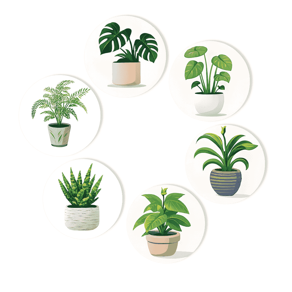 Untersetzer 6er Set, Modern - Malen nach Zahlen