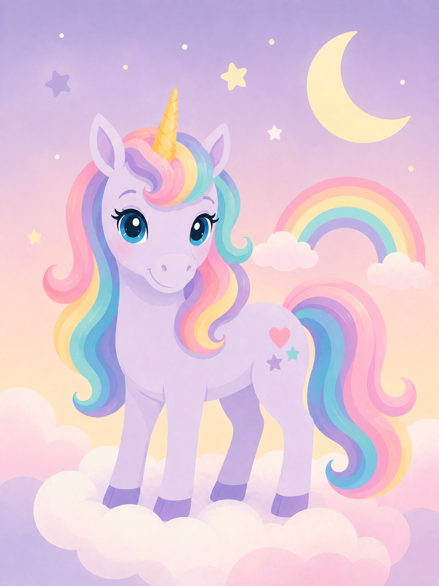 Regenbogenfreunde 4er SET - Mini Malen nach Zahlen