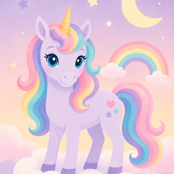 Regenbogenfreunde 4er SET - Mini Malen nach Zahlen
