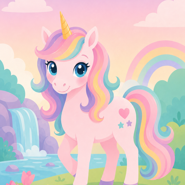 Regenbogenfreunde 4er SET - Mini Malen nach Zahlen