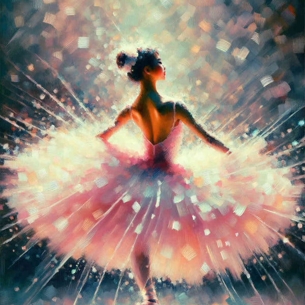 Ballerina im rosa Tütü – Malen nach Zahlen