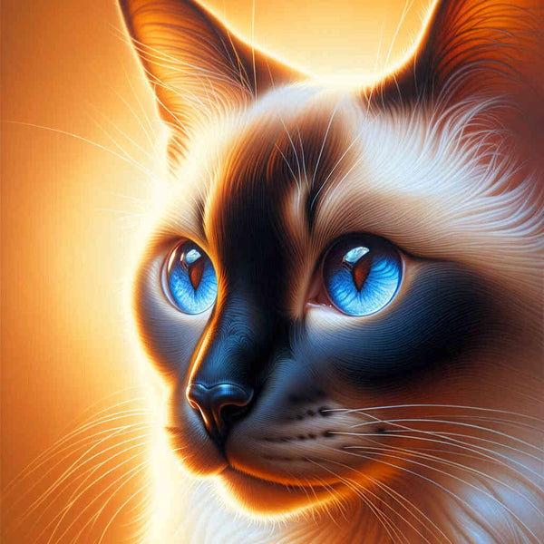 Malen nach Zahlen - Siamkatze