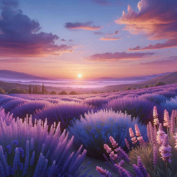 Lavendel Feld – Malen nach Zahlen