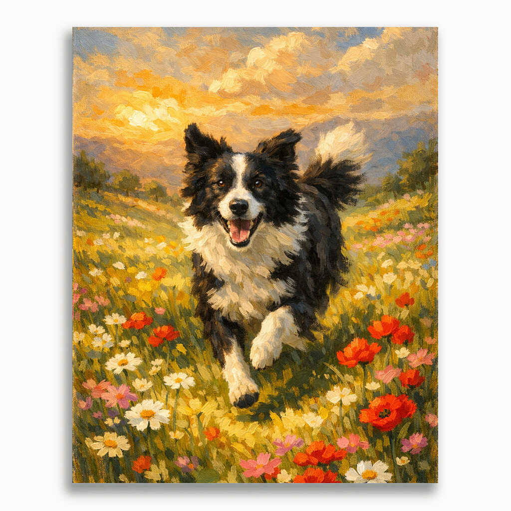 Malen nach Zahlen - Glücksmoment im Abendlicht