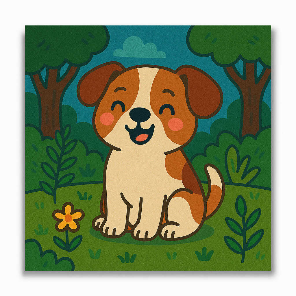 Malen nach Zahlen - Glück im Grünen