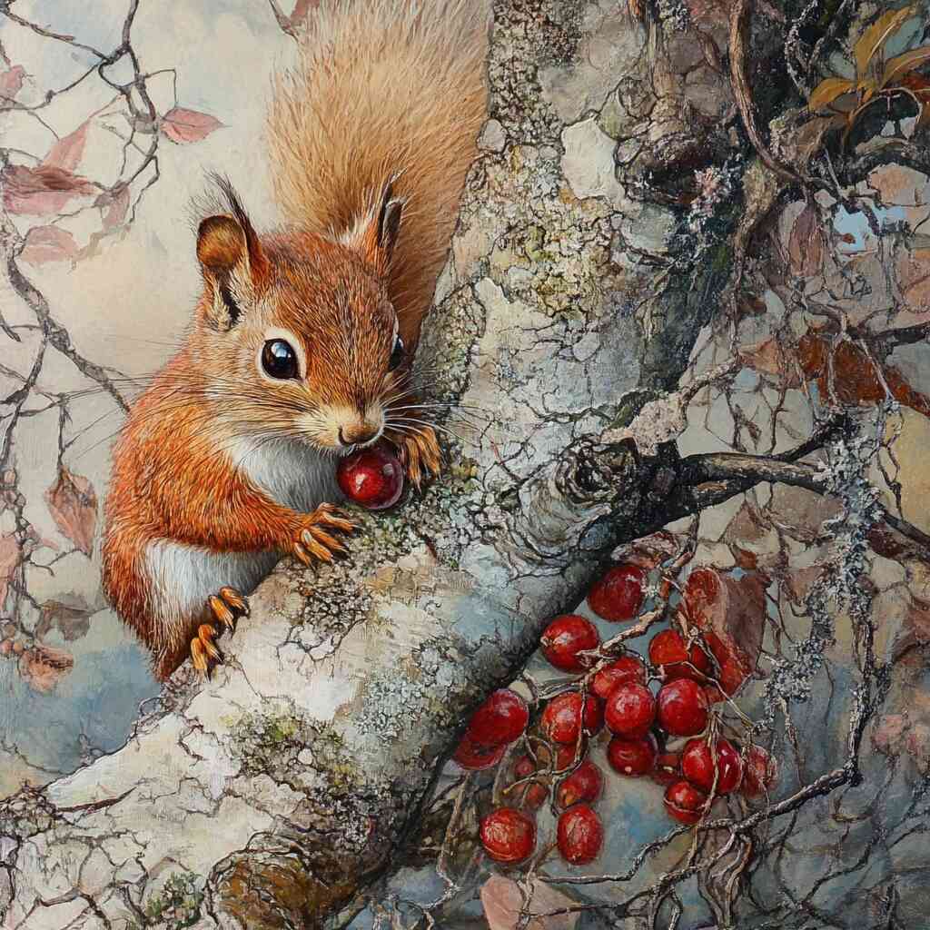 Malen nach Zahlen - Herbstzauber im Geäst