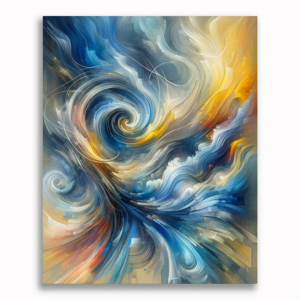 Abstrakte Malerei  – Malen nach Zahlen