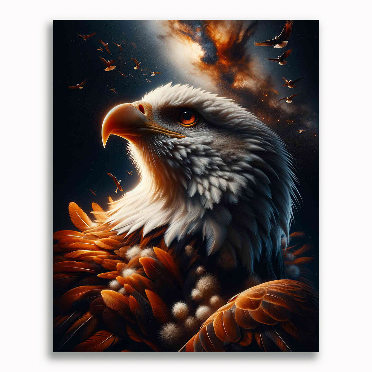 Adler, Kopf – Malen nach Zahlen