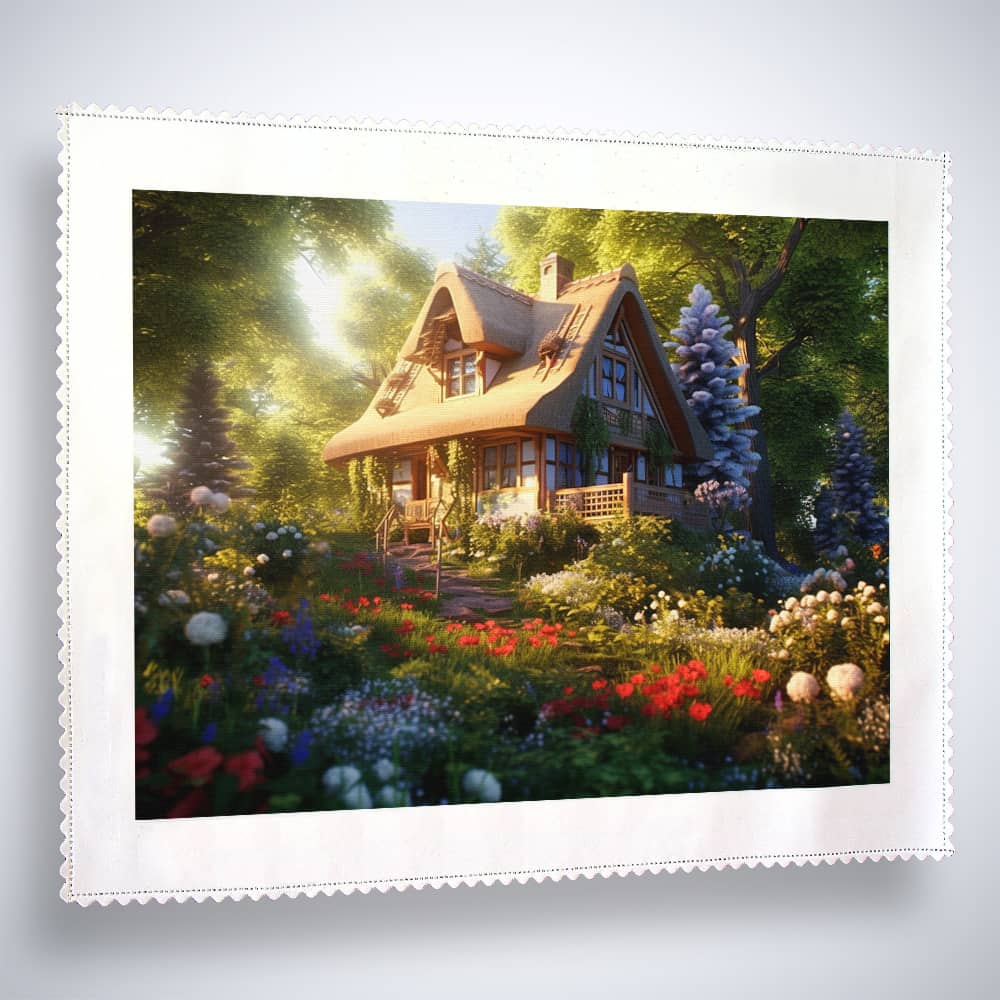 Haus im Wald - Malen nach Zahlen