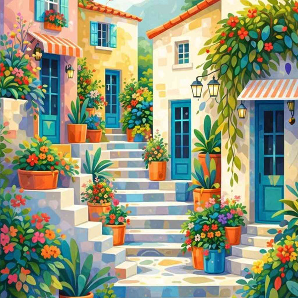 Malen nach Zahlen - Sonnengeküsste Idylle