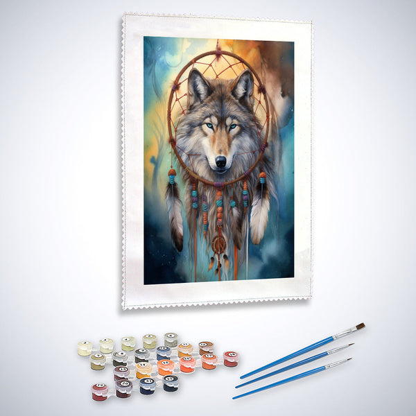 Wolf, Mystery - Malen nach Zahlen