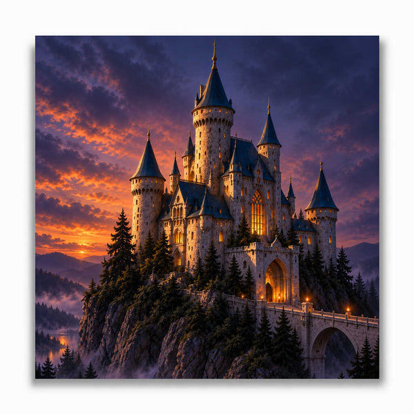 Malen nach Zahlen - Fantasy Schloss