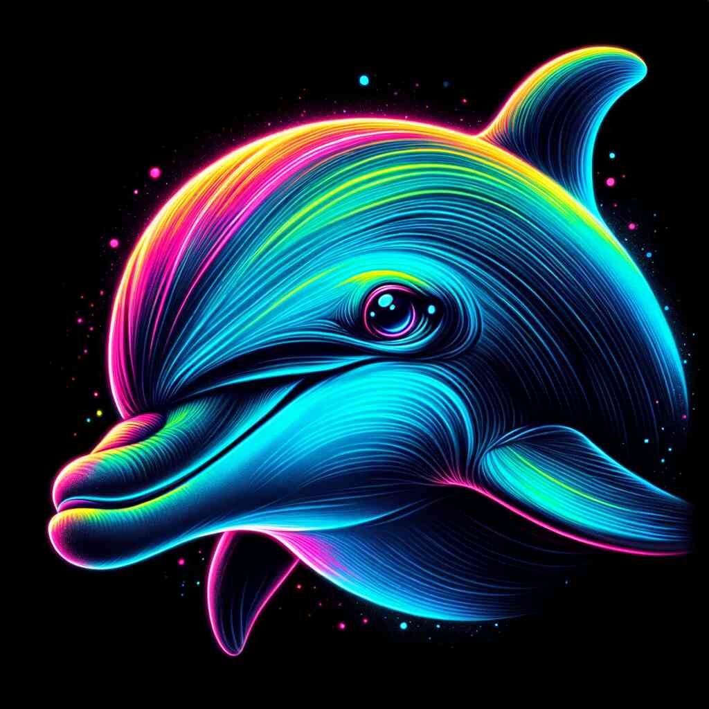 Malen nach Zahlen - Kosmischer Delphinsprung