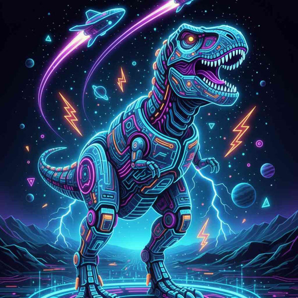 Malen nach Zahlen - Neon Rex, Zukunft der Giganten