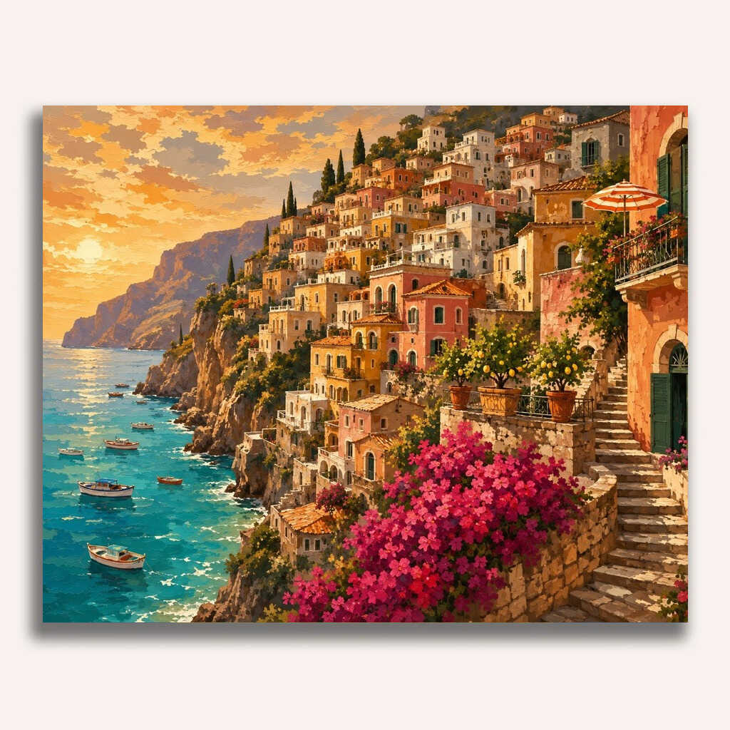 Malen nach Zahlen - Mediterranes Erwachen