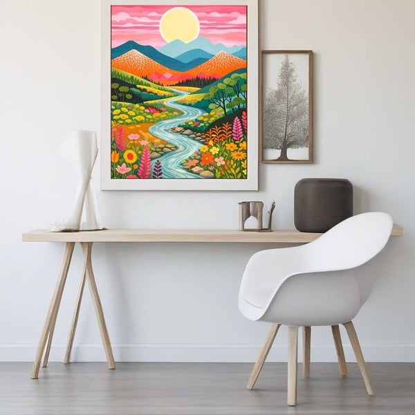 Malen nach Zahlen - Sonnenzauber im Tal der Blumen