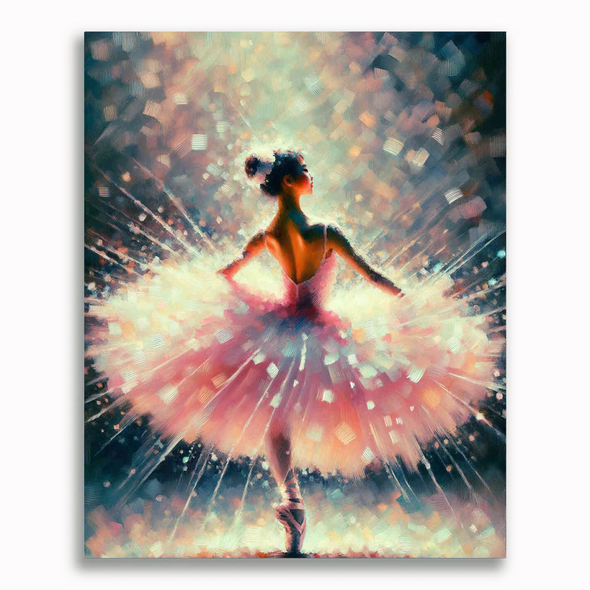 Ballerina im rosa Tütü – Malen nach Zahlen
