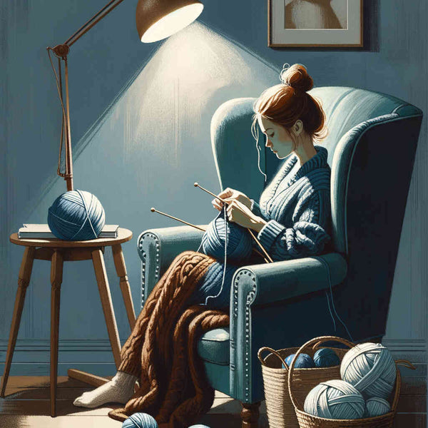 Malen nach Zahlen - Strick Lady