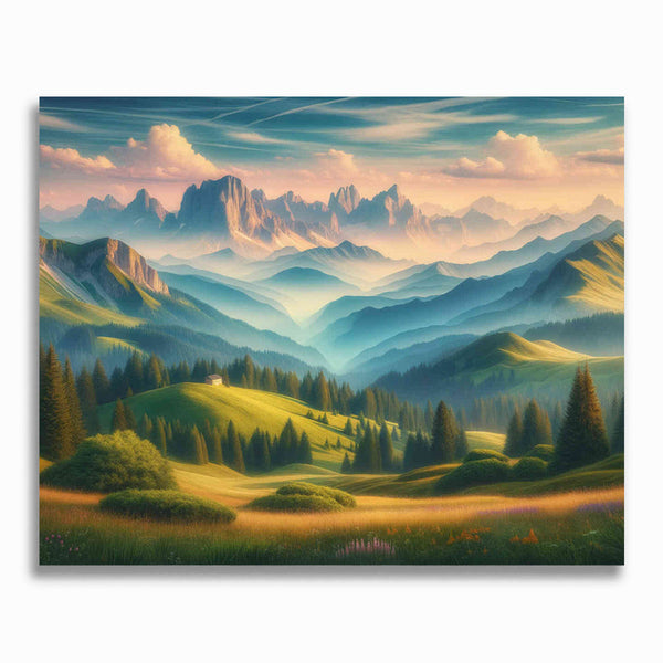 Berge – Malen nach Zahlen