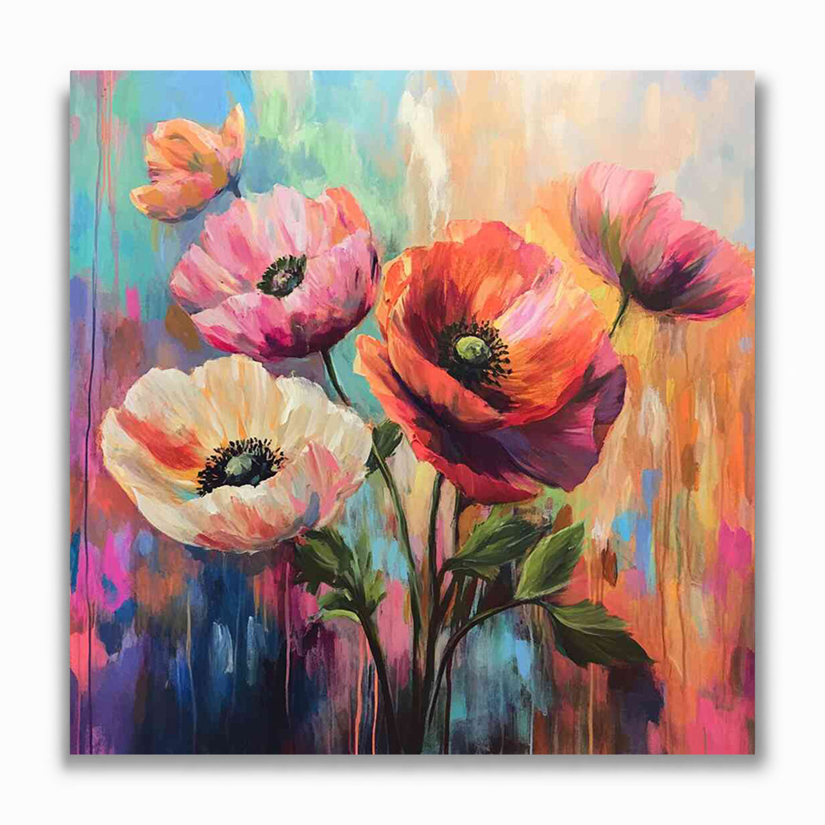 Malen nach Zahlen - Blütenpoesie im Farbenrausch