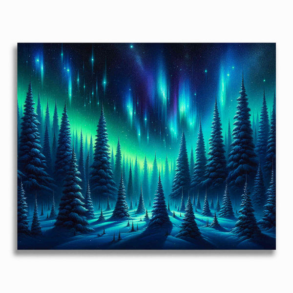 Blue Woods - Malen nach Zahlen