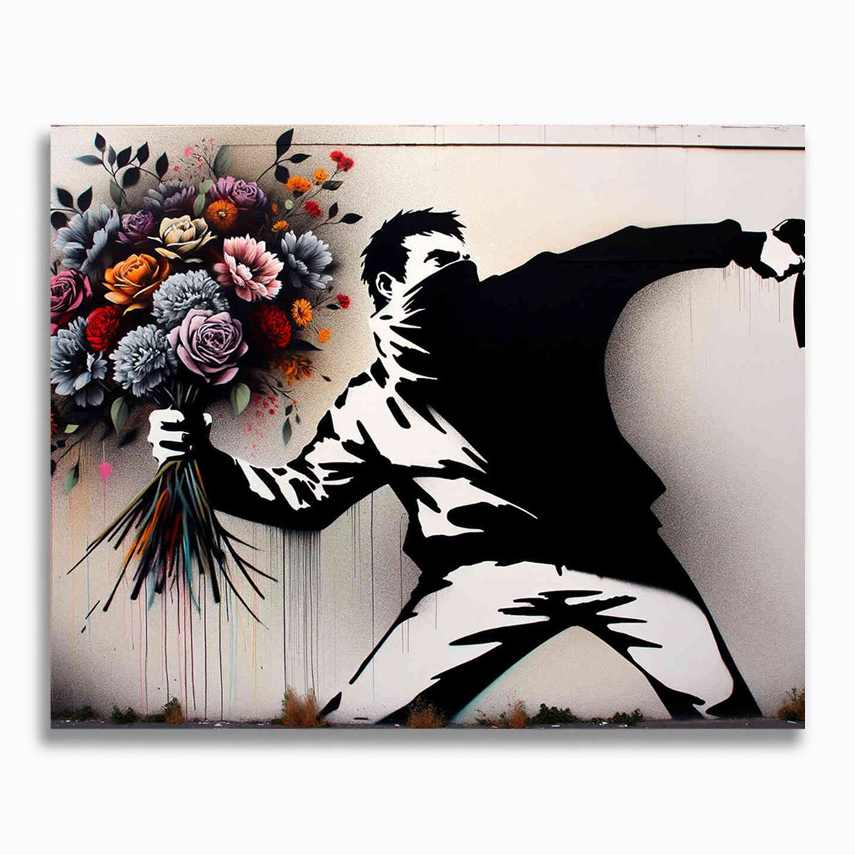 Blumenwurf - Banksy
