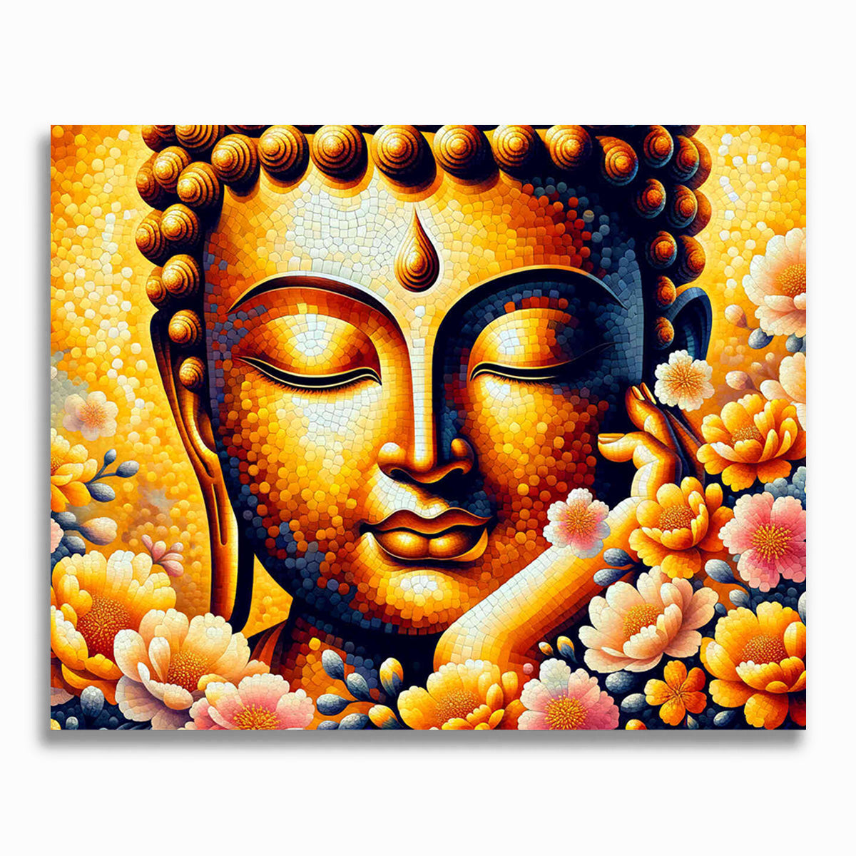 Buddha, Gesicht – Malen nach Zahlen