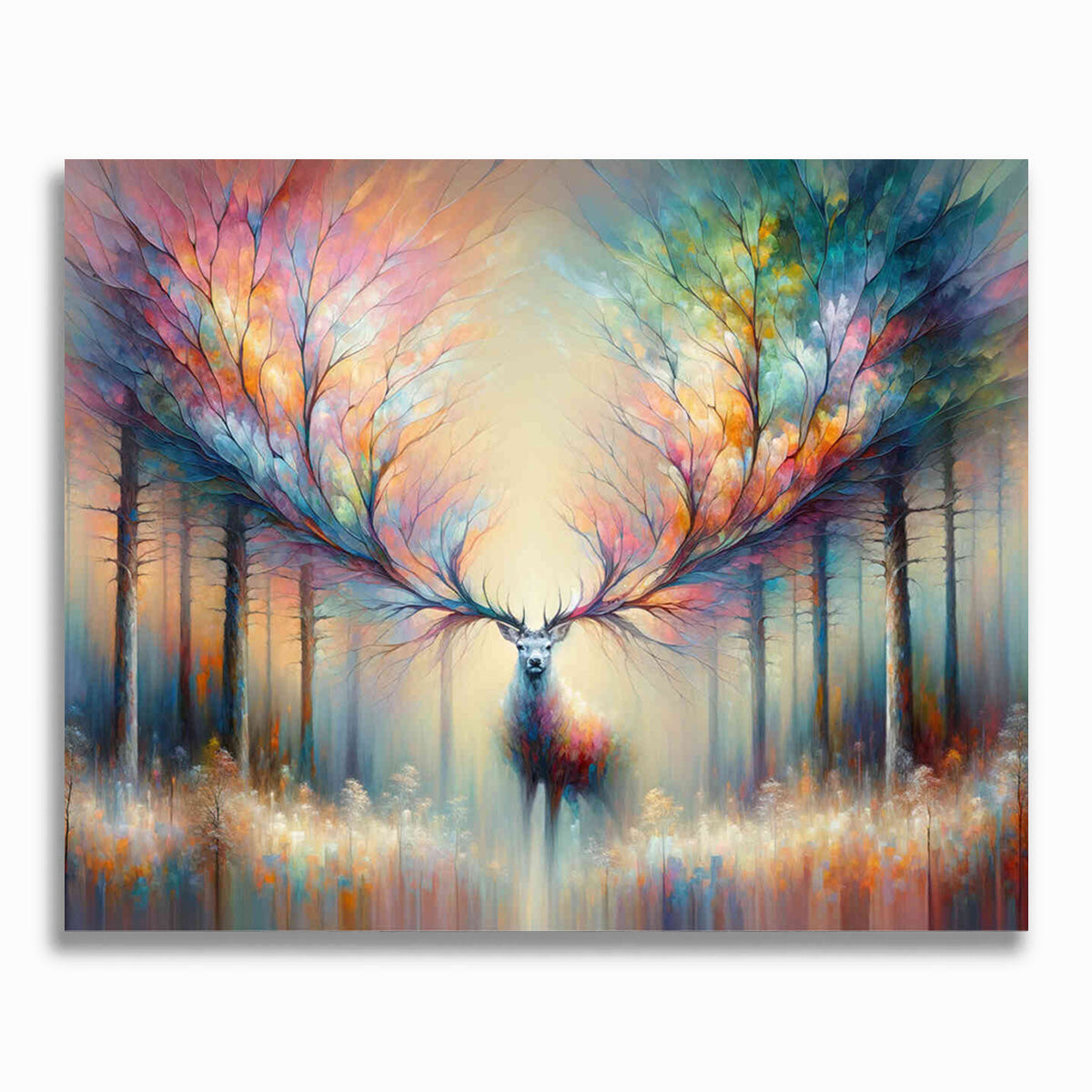 Buntes Geweih – Malen nach Zahlen