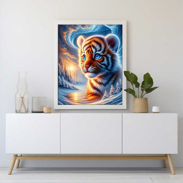 Malen nach Zahlen - Kleiner Tiger