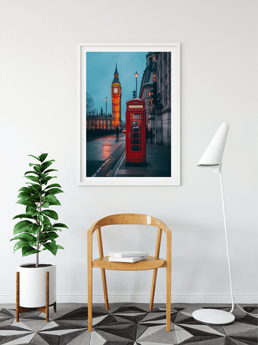 London, Telefonzelle - Malen nach Zahlen