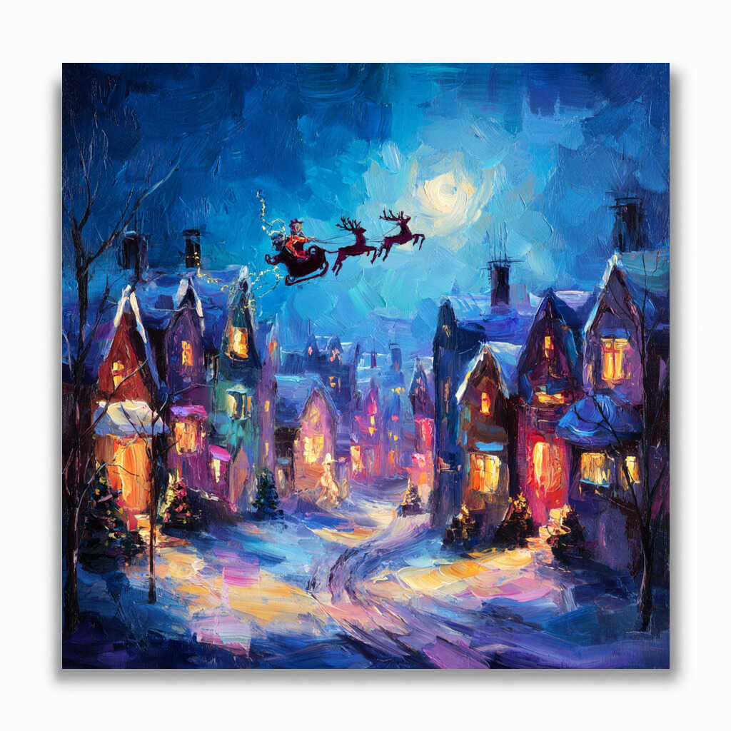 Malen nach Zahlen - Magische Winternacht