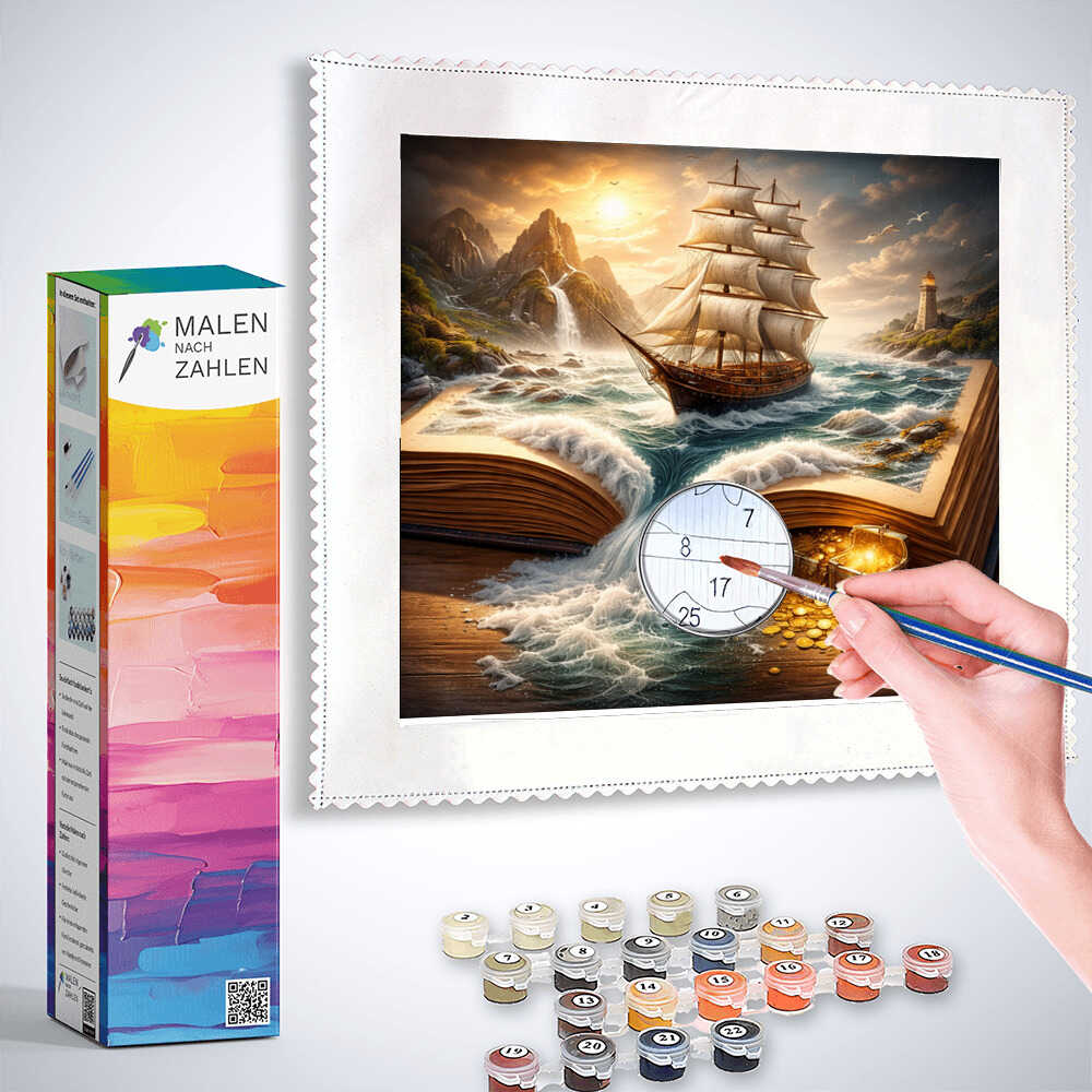 Malen nach Zahlen - Das Abenteuer Erwacht, Buchschiff